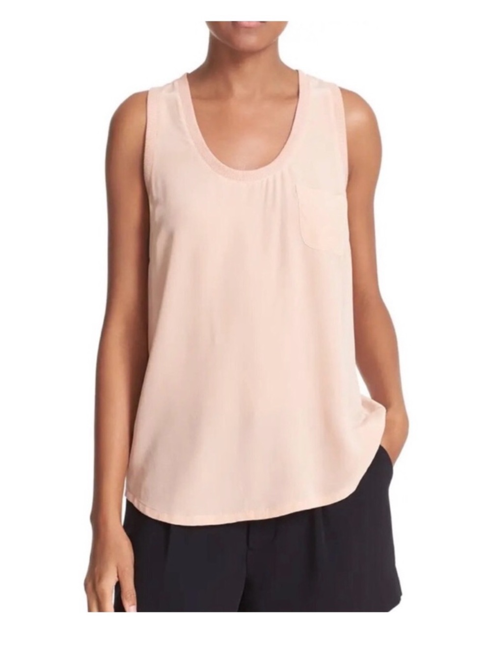 New Joie Alicia Silk Racerback Tank S